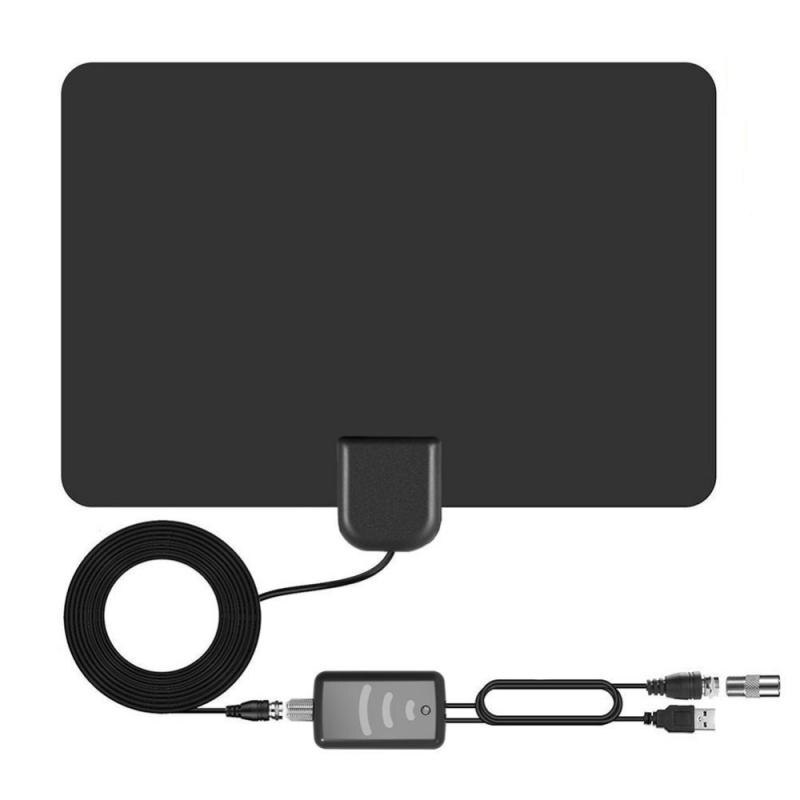 Cubierta inteligente Digital Antena de TV Antena HDTV TV estándar ATSC de recepción de señal de TV Interior antenas amplificador de vídeo: Default Title