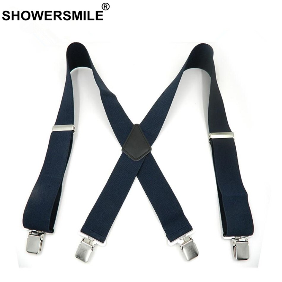 SHOWERSMILE Grün Männer Hemd Hosenträger Breite 5cm Herren Hosenträger 120cm 4 Clips Einstellbare Leder Hosen Gurt Für freund