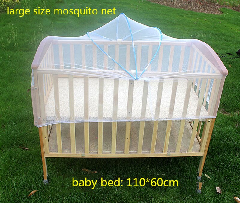 Baby Crib Netting Klamboe Voor Slapen Bed Mesh Voor Kinderen Outdoor Wieg Vouwen Draagbare Babybed Cover: Fit 100x60-120x60cm