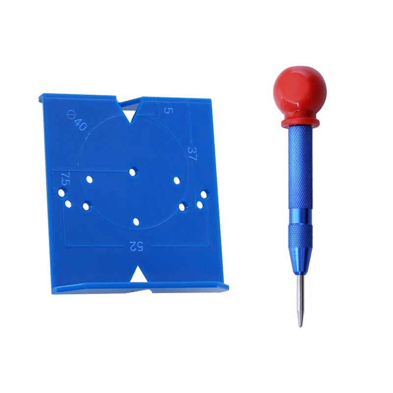 Hinge Hole Jig 35mm 40mm ABS Hinge Boring Drill Guide Template Jig Furniture Door Cabinets Hinges Hole Locator for Woodworking: F
