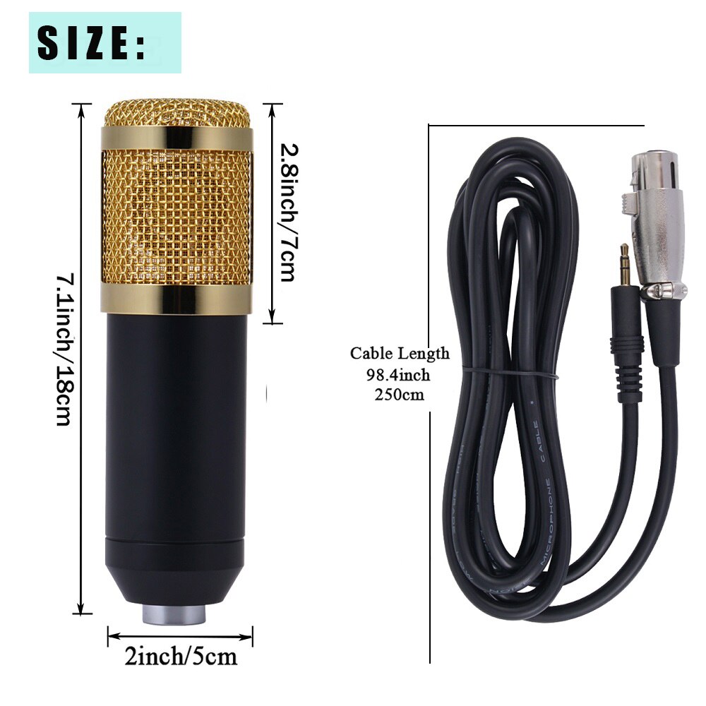FGCLSY BM800 Condenser microphone For Laptop Windows studio Recording BM-800 Microphone BM 800