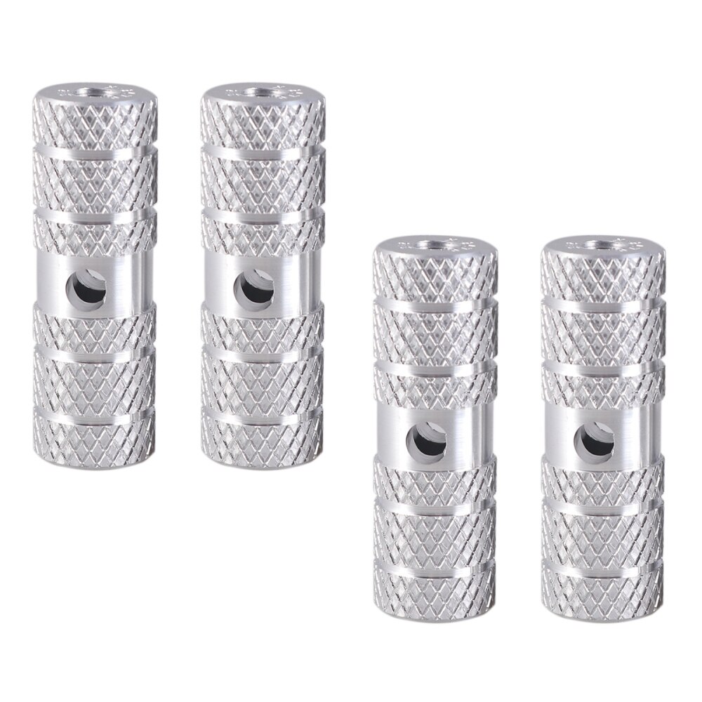 Een paar aluminiumlegering fiets cilinder stoel as stunt pegs voor mountainbike (zwart): Rood 1