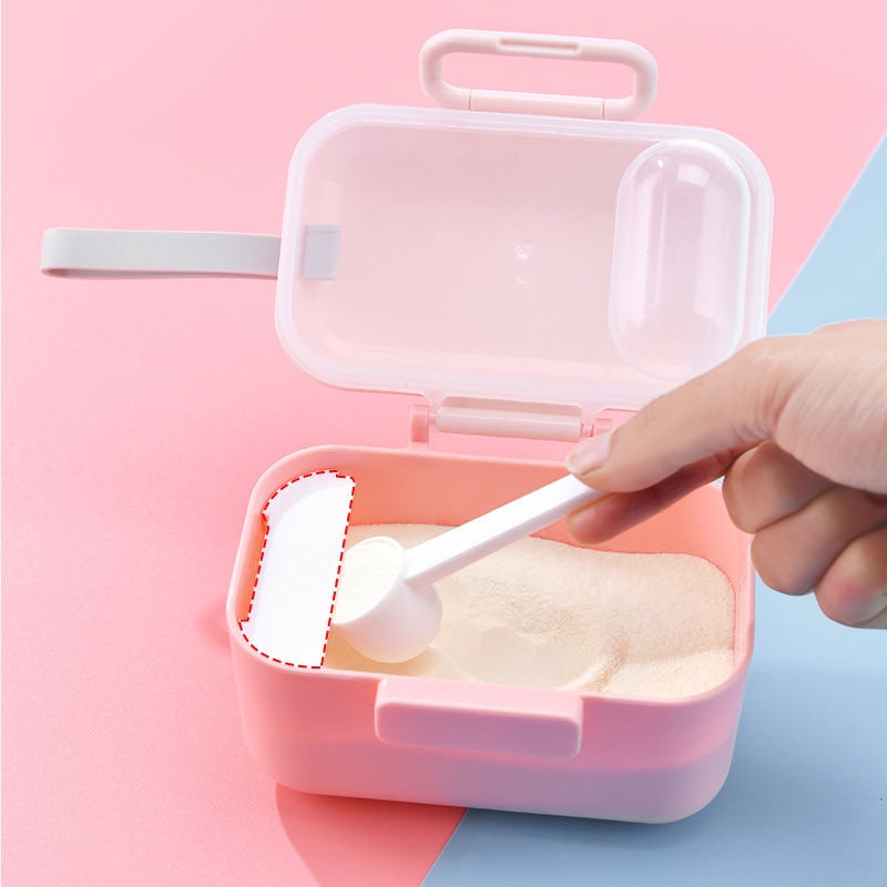 Draagbare Babyvoeding Opbergdoos Bpa-vrij Babyvoeding Feeder Baby Melkpoeder Doos Peuter Snacks Container voeden Lepel