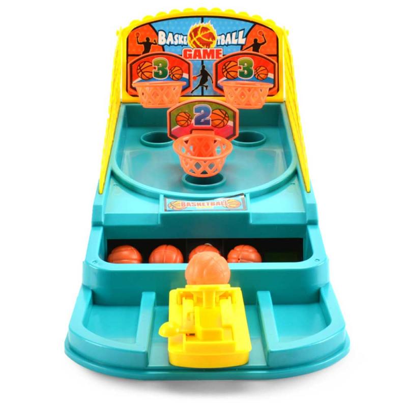 Indoor Plastic Basketball Backboard Hoop Double Player Finger Ejection Basketball Box Mini Toys Ball Board Game For Boys Kids: Default Title