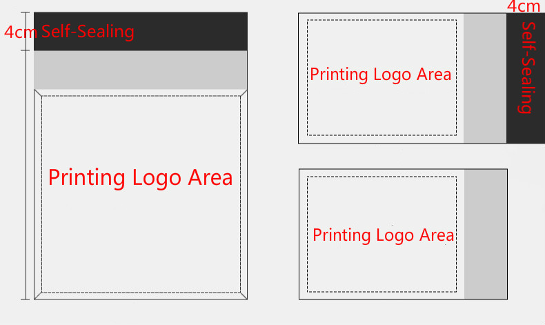 50 Stks/partij Roze Doorschijnend Koerier Verpakking Zakken Thicken Opbergtas Waterdichte Zakken Pe Materiaal Envelop Mailer Post Mailing