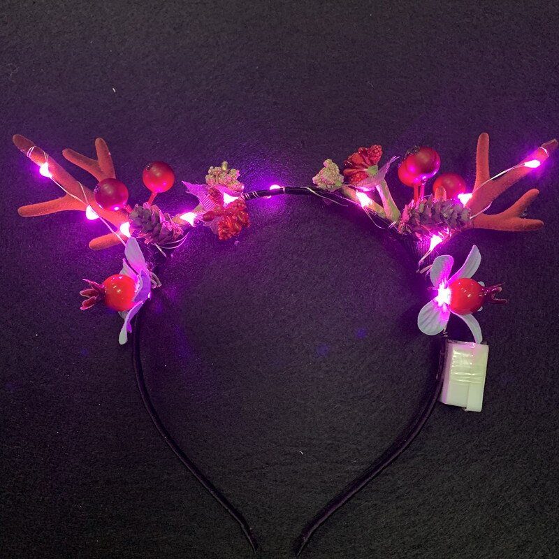 Kerst Ornamenten Hoofdband Dubbele Pony Kapsel Haarspeld Kappers Hoofddeksels Haar Gadgets Kerst Hoofdband Elf Oren Hoorns: E1