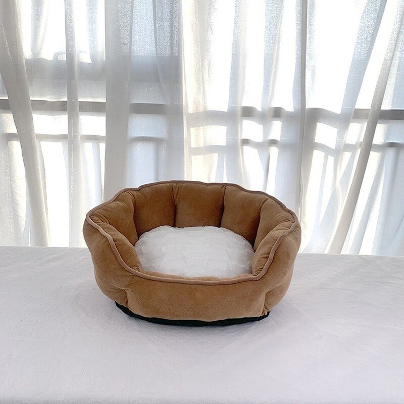 cama perro,cama gato,perros accesorios,cama súper suave con forma de concha para perro, alfombrilla de felpa cálida para gato, cama para perros grandes, cojín para cachorro, producto para mascotas