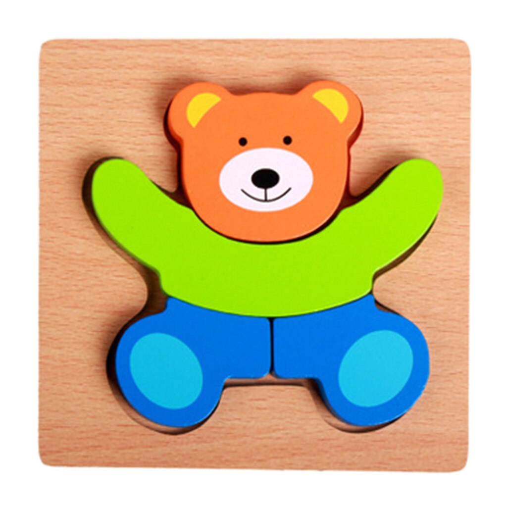 Wooden Animal Puzzles for Toddlers 1 2 3 Years Old Boys Girls Educational Toy