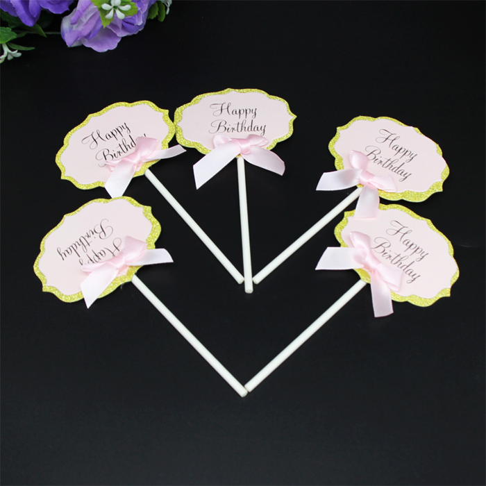 Happy Birthday Cake Decoration Accessories Internet Celebrity Clouds Letterable Greeting Cards Blank Card Inserts: Olive