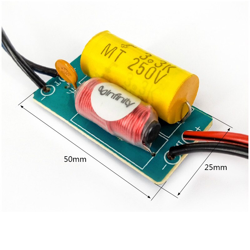 Pinça divisor de frequência aiyima, 2 peças, 40w, pura, divisor de cruzamento, divisor de frequência, para palco doméstico, faça você mesmo, divisor