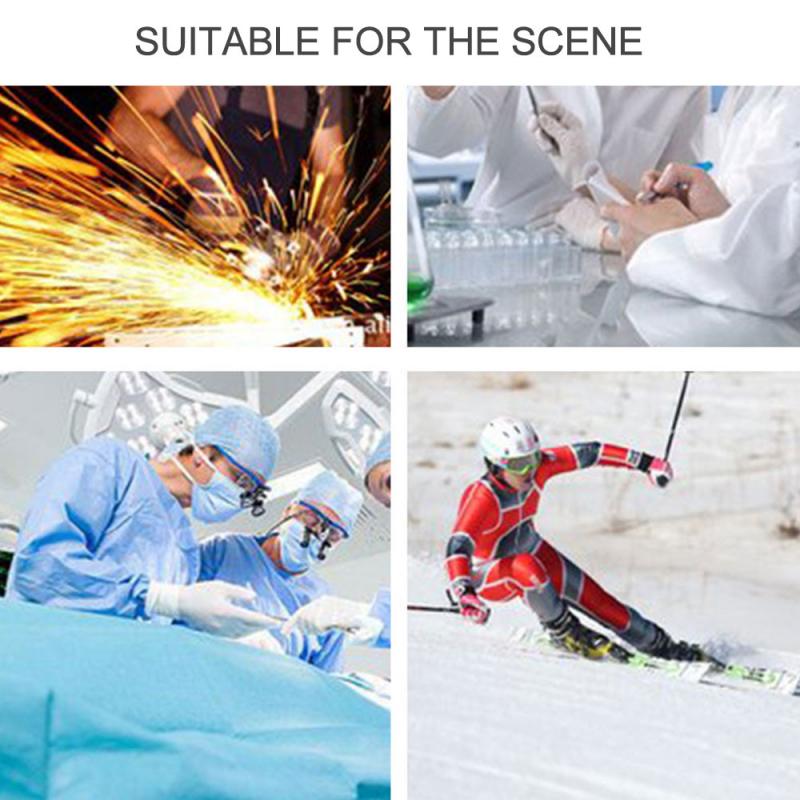 Foldable Adjustable Safety Goggles Anti-Sneeze Liquid Eye Anti-Droplets Windproof Lab Glasses Clear Lens