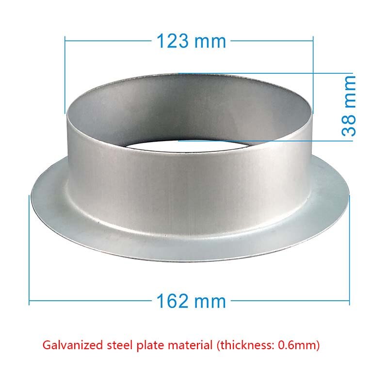 100 / 125 / 150 / 160mm vent pipe joint hose joint air pipe joint air pipe flange exhaust pipe blower accessories