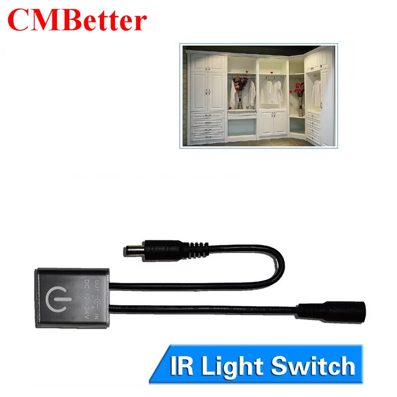 IR Motion Schakelaar Lamp Licht Garderobe Kast Sensor Lamp Kast Thuis LED DC 12-24V Schakelaars Licht Accessoires garderobe schakelaar