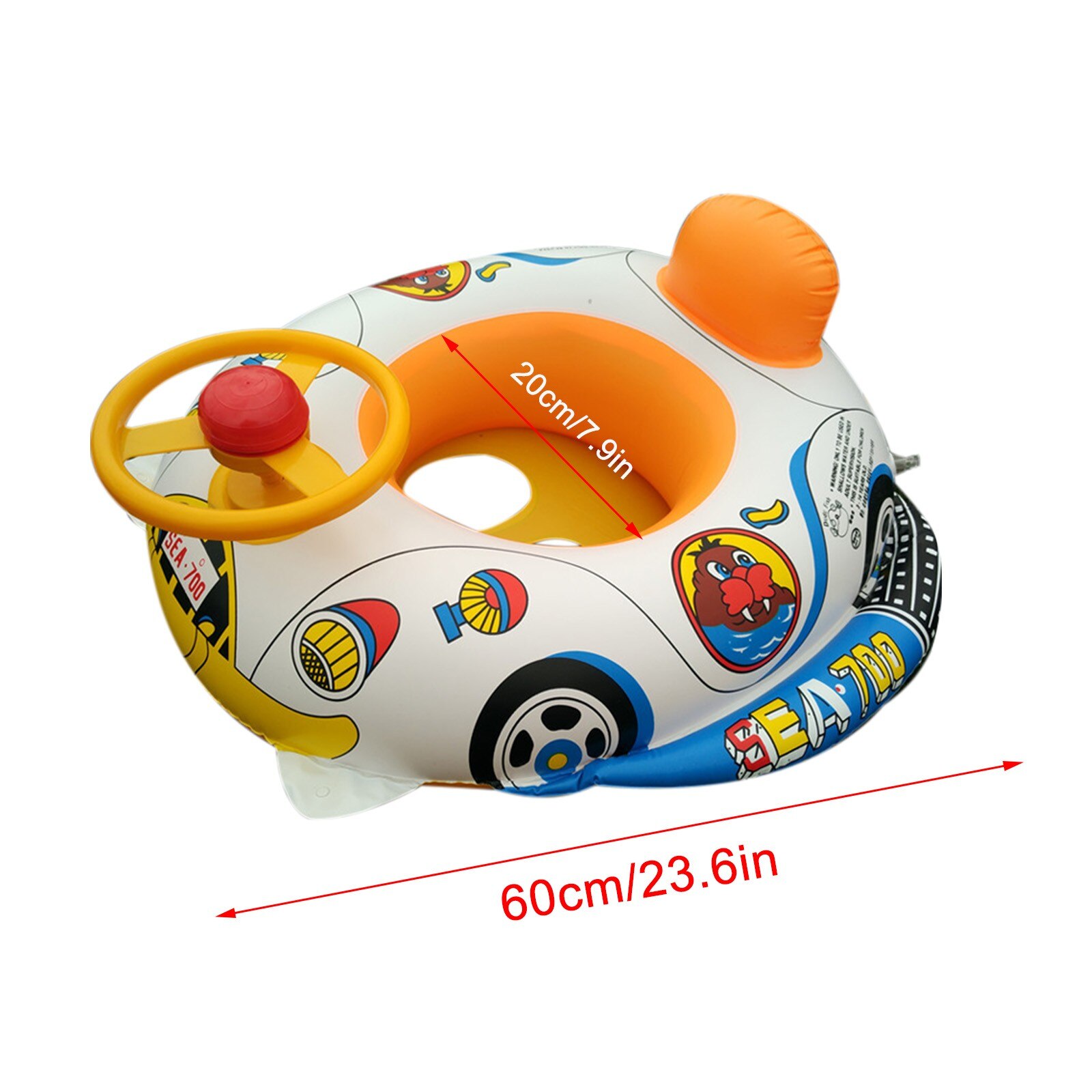 Kids Kleine Auto Zwemmen Ring Opblaasbare Verdikte Baby Drijft Kinderen Zwemmen Ringen Zomer Zwemmen Slechte Accessoires LL3