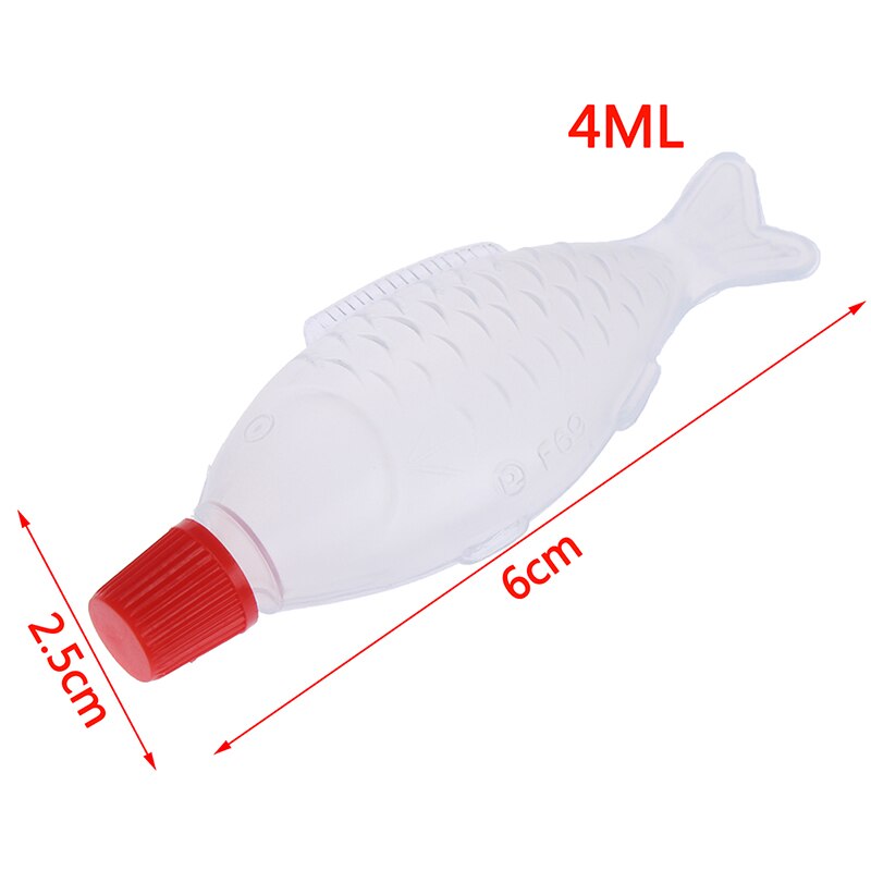 10Pcs Fish-Shaped 4ml Soy Sauce Disposable Sauce Bottle Rice Ball / Sashimi /Sushi Bottle Vinegar Bottle