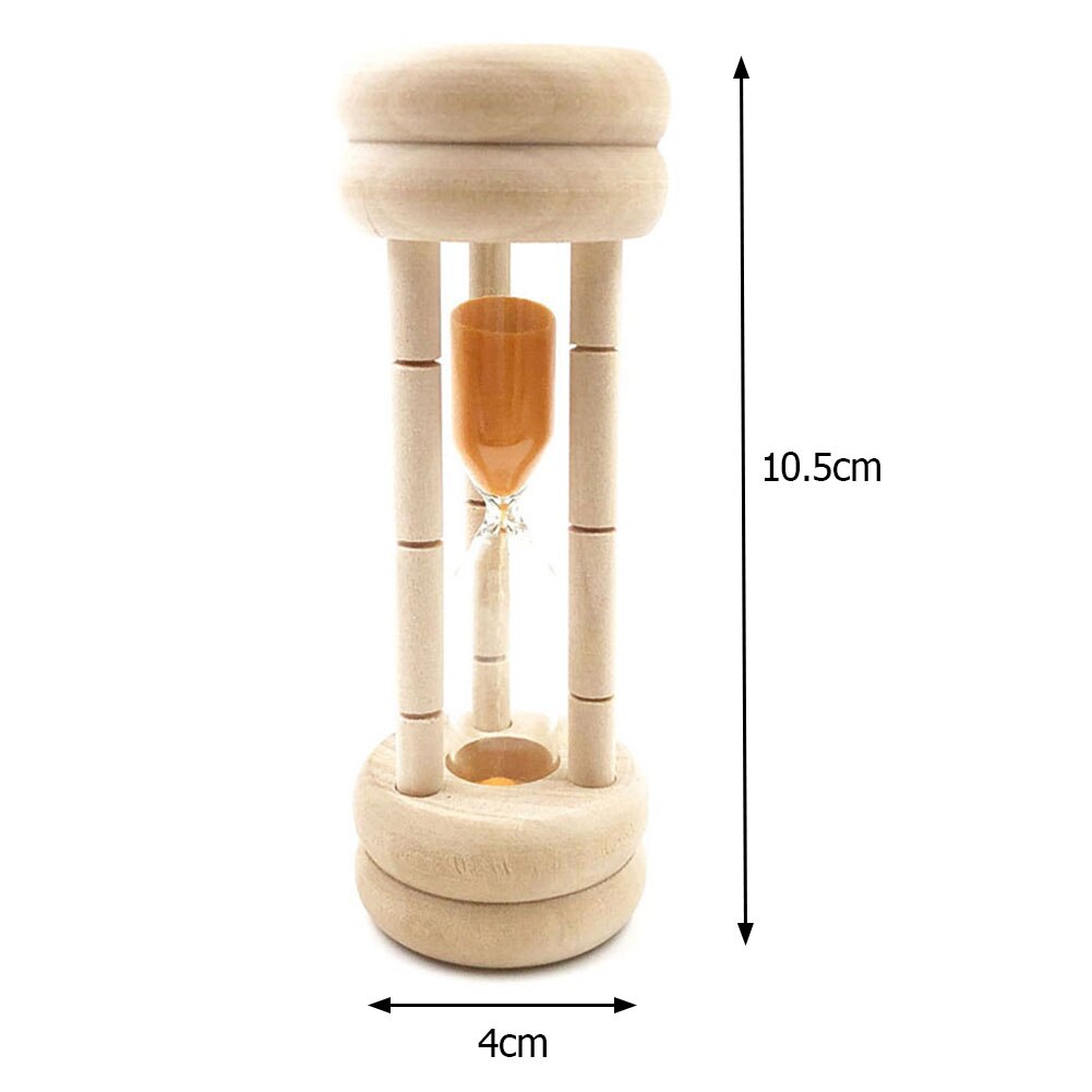 Wooden Hourglasses Home Decor 3min Kids Teeth Brushing Sandglass Timer Ornaments Crafts Sand Clock Hourglass Timer: Orange