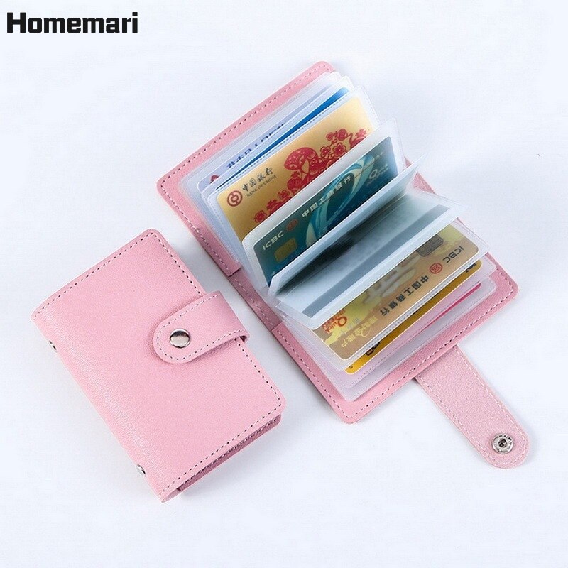 Homemari Vrouwen Portemonnee Functie Credit Card Id Card Wallet Holder 24 Card Organizer Case Pack Business Credit Kaarthouder Pakket