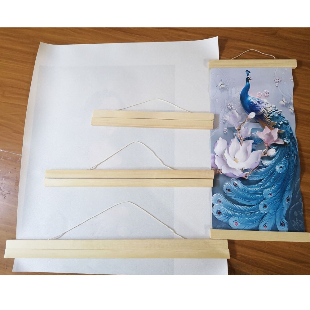 20-60 cm rull maleri ramme trehenger tre fotoramme... – Grandado