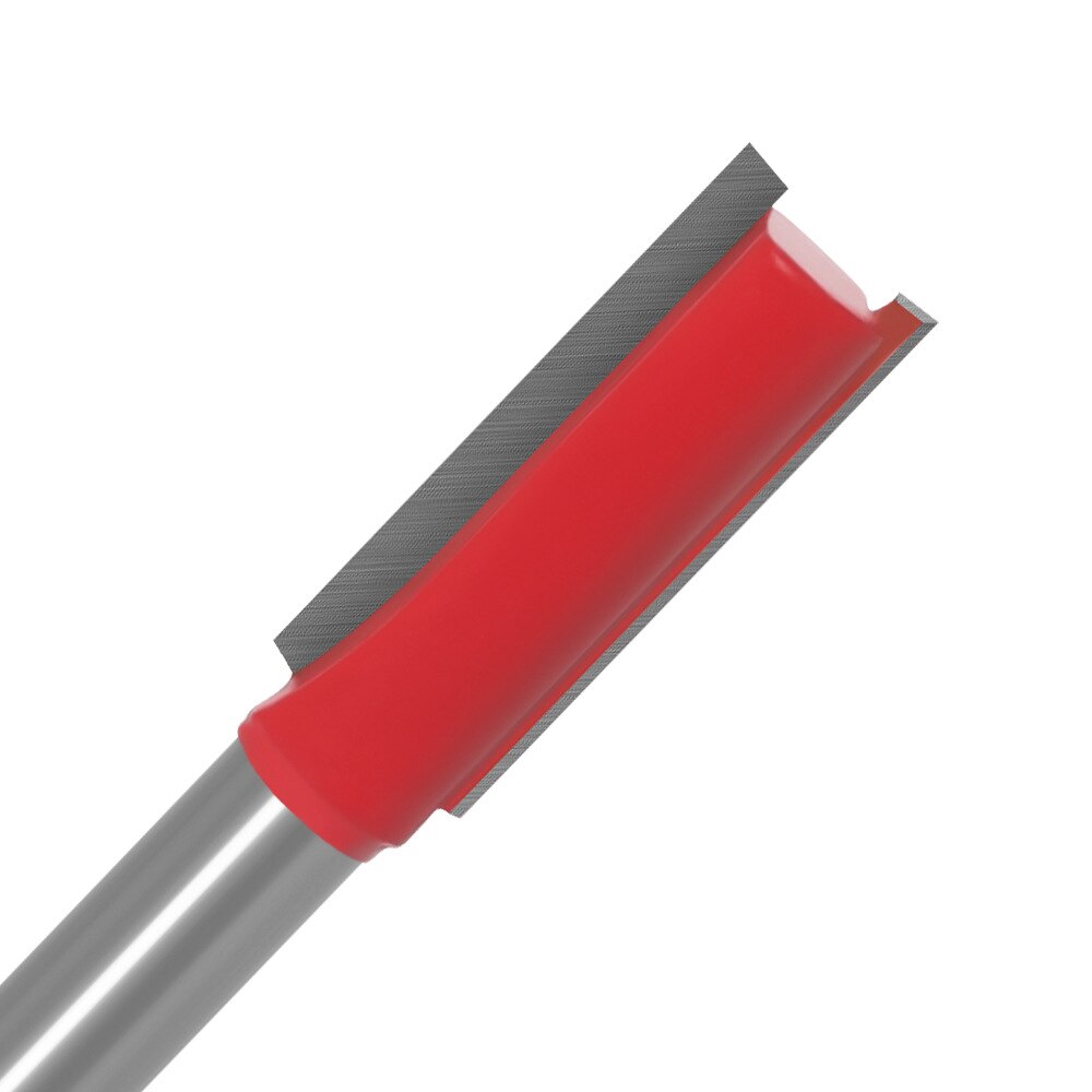 1/4 Inch Schacht Rechte Bit Hardmetalen Enkele Dubbele Fluit Router Bit Hout Frees Voor Houtwerk Tool