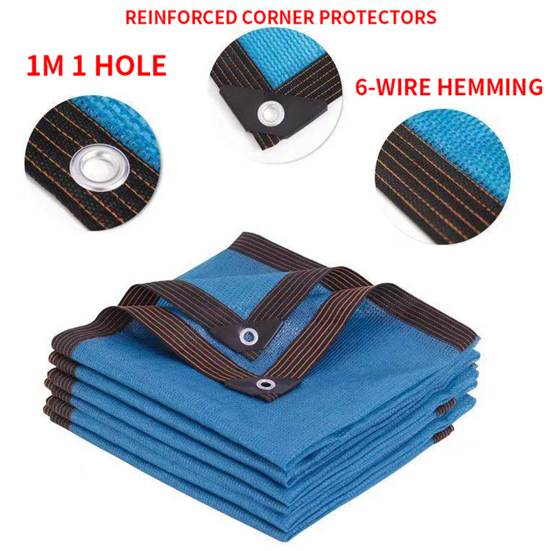 Verdickt 12-Stift 90% schattierung Bewertung Anti-uv HDPE schwarz schattierung Netz außen Pergola Auto Garage regen schuppen Schattierung Netz: 3m * 3m / verrotten