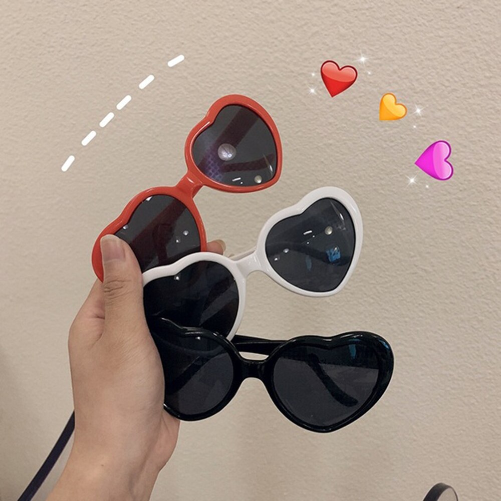 Gafas con forma de corazón 3D, gafas con efecto especial, luces de difracción de corazón, se convierte en lentes de imagen de amor, fiestas y festivales,