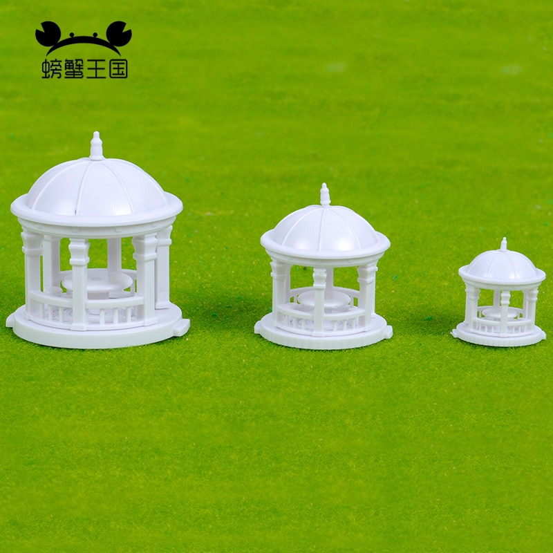 2pcs DIY Pavilion Model Gloriette 1:75 1:100 1:150 model train HO N scale railway modeling
