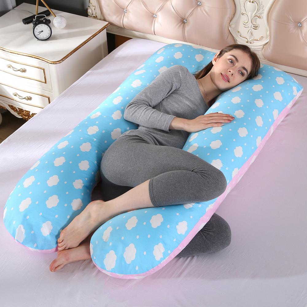 100%  bomulds graviditetspude gravid pude til gravide lang gravid blød kvinde pude u form gravid puder: Farve 5