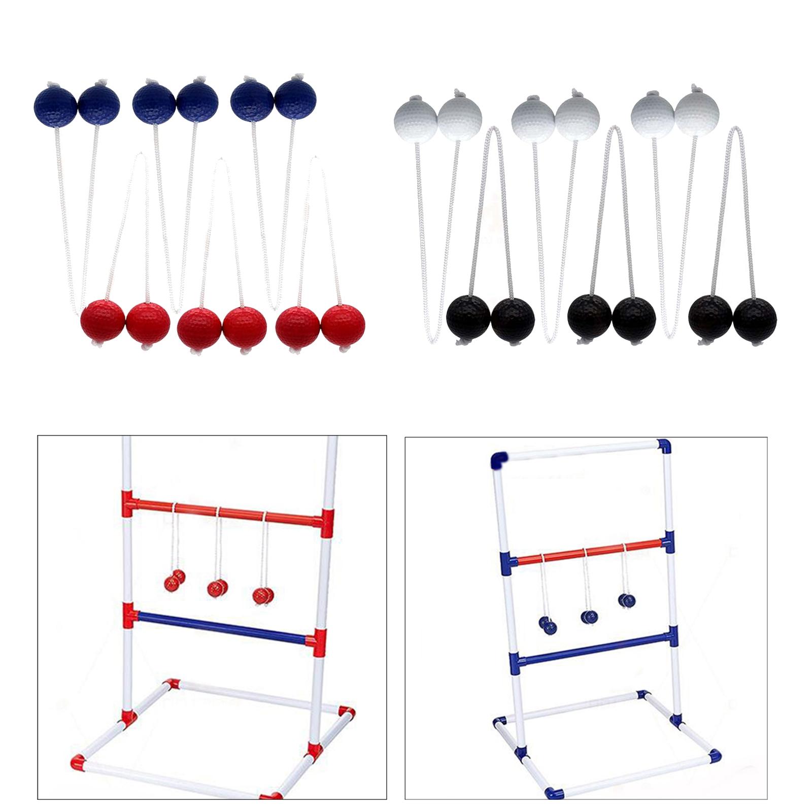 6 Pieces Ladder Ball Outdoor Lawn Yard Beach Game for Kids Adults Family