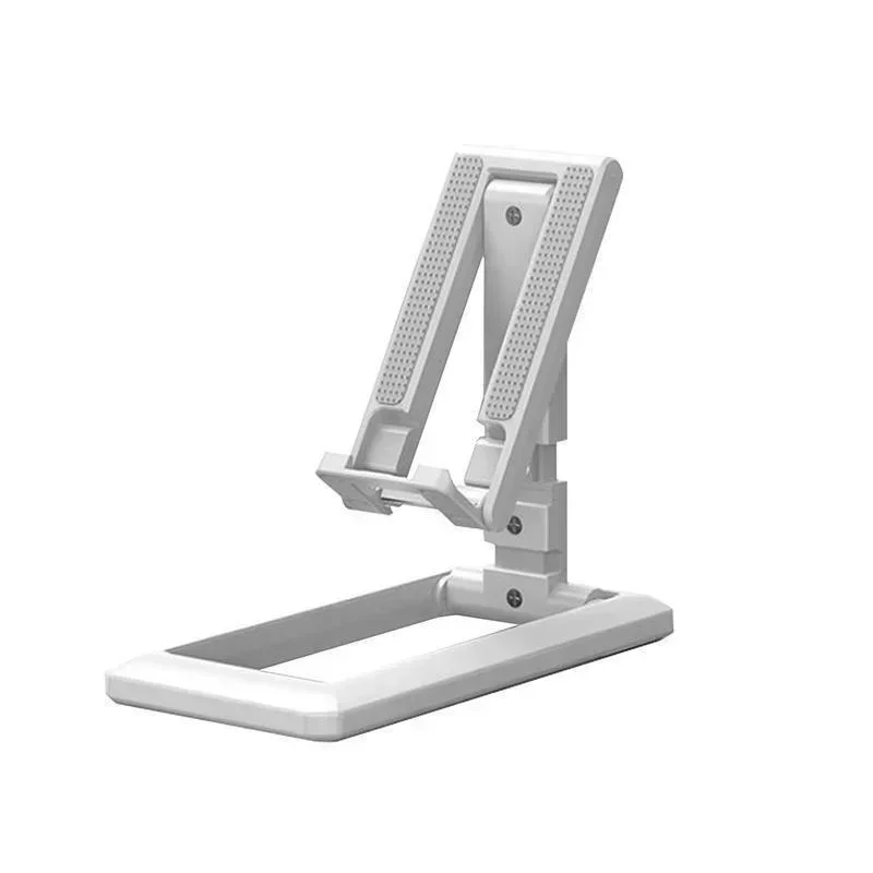 Foldable Desk Phone Holder Mount Stand Adjustable Phone Holder Desktop Holder: WHITE