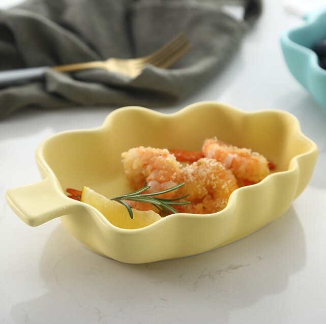 Mooie Koreaanse Stijl Taart Fruit Snoep Dessert Salade Platen Servies Servies Moderne Keramische Gedroogd Fruit Snoep Snacks TrayLF349