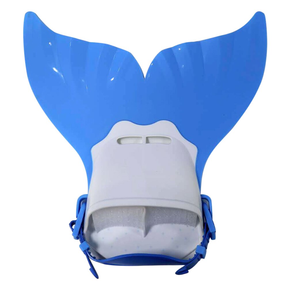 Kids Mermaid Flippers Kinderen Zwemmen Vinnen Whale Tail Siliconen Flippers Zwemmen Gear Voor Kinderen Water Sport Training: Blue White