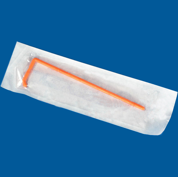 Cell push scraper Plastic swab L shape coated bars Independent sterilization packaging orange