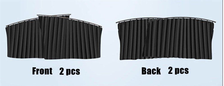 Auto Fenster Sonnenschutz Vorhang Magnet Sporn Einstellbare Auto Vorhang Sommer Sonnenschutz Fenster Bildschirm Tuch Auto Dekor Liefert: Schwarz 4 Stck