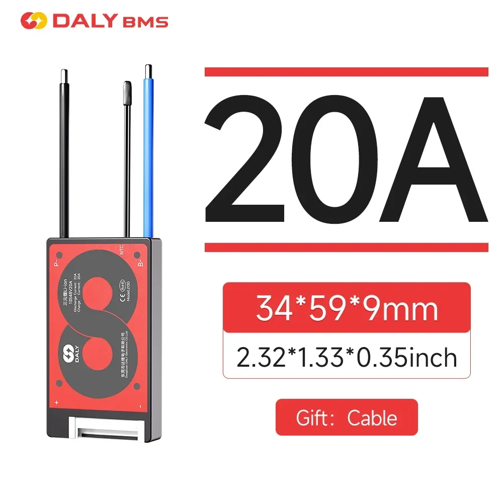 DALY BMS 3S 4S 6S 7S 10S 12S 13S 14S 15S 16S Li-ion And LiFePO4 32650 21700 18650 BMS 15A To 100A With Balance Function And NTC: black / 120A