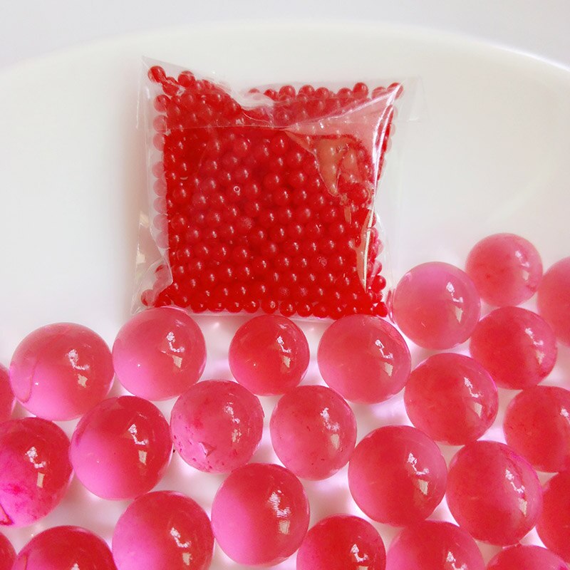 3000 Deeltjes Multi Kleur Kristal Kralen Jelly Kinderen Speelgoed Hydrogel Bal Plantenteelt Ballen Die Groeien In Water: Rood
