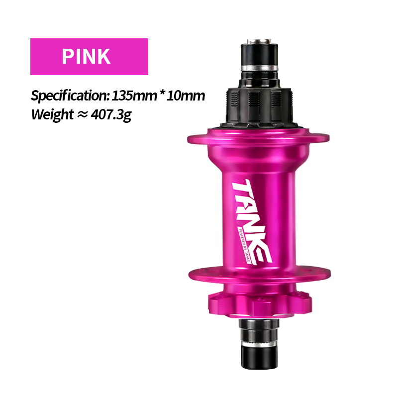 TANKE Dirt Jump Hub Single speed Locks CNC Machining Aluminum Alloy 32holes 120point 135*10mm,DJ MTB Bike hub 6 claw 3 teeth BMX: light yellow