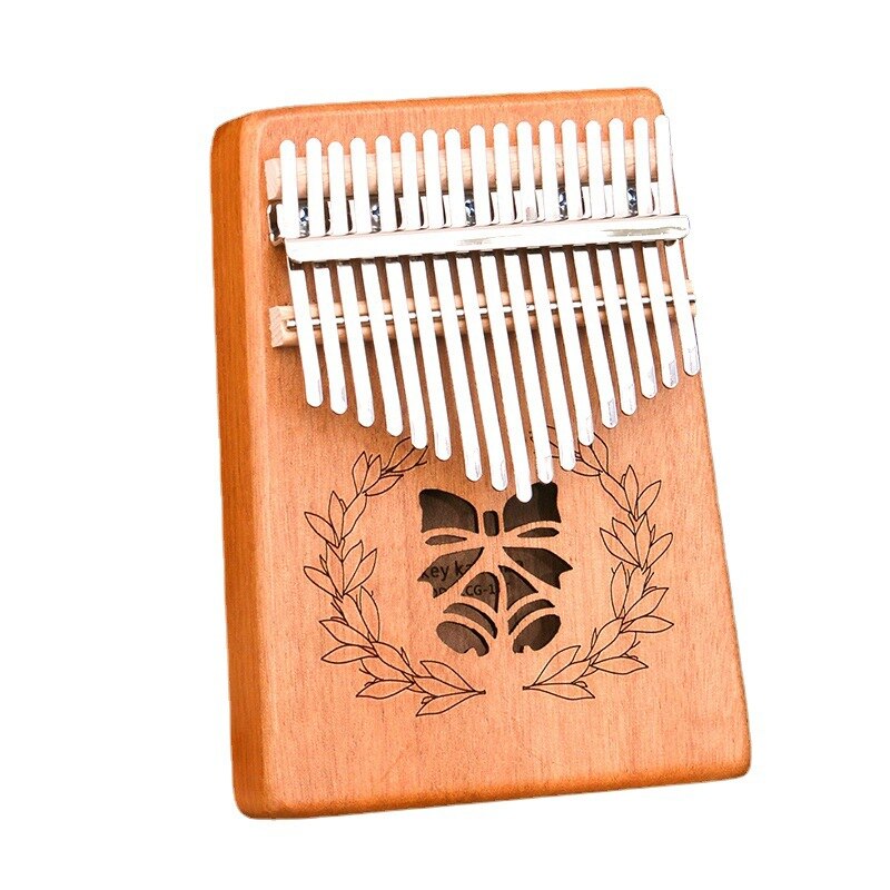 17 Keys Kalimba Wood Mahogany Thumb Piano Portable Hollow Pattern Finger Marimba Likembe Musical Instrumentos Pianoforte Calimba