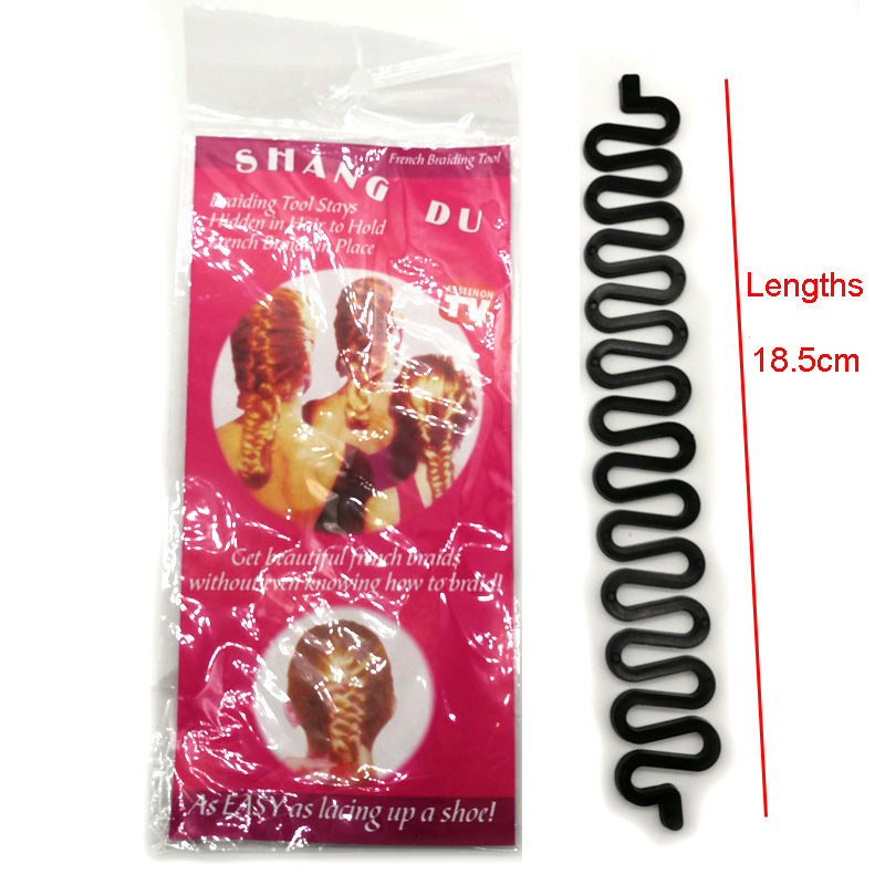 1Pc Charmant Franse Stijl Vrouwen Meisjes Diy Haar Vlechten Tool Roller Haak Met Magic Twist Styling Bun Maker Vlecht gereedschap