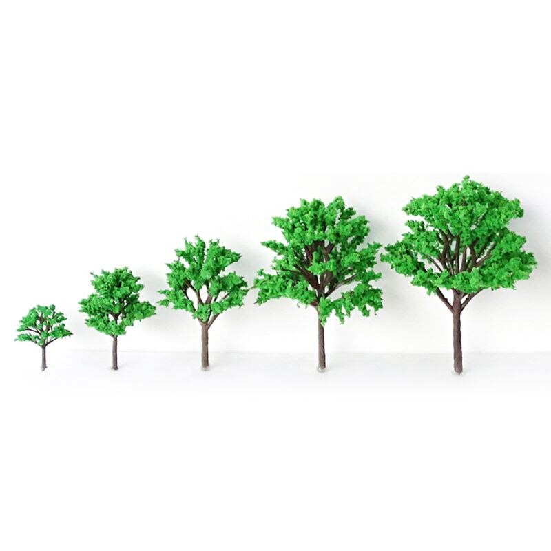 5 Pcs Perzik Bomen Miniatuur Model Zand Tafel Bos Layout Diy Landschap Simulatie Handgemaakte Materialen