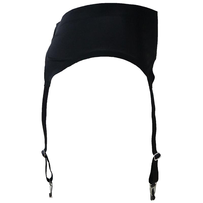 Black Retro Seamless Metal Buckles 4 Wide Straps Women/Female/Lady Sexy Vintage Garter Belts For Stockings Suspender Belt S506B