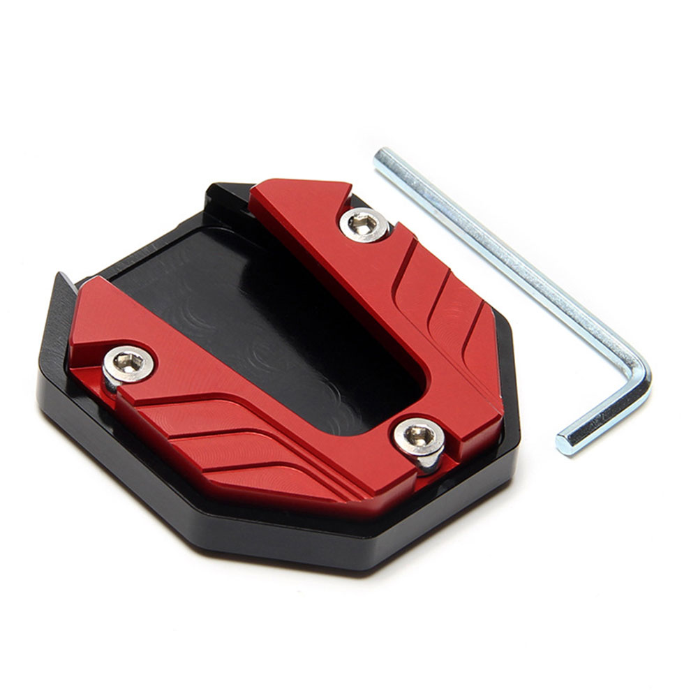 Universale Scooter Moto Bici Cavalletto Prolunga Piede Cavalletto Laterale Estensione Pad Piastra di Supporto Base Ingrandita Antiscivolo: Grigio scuro
