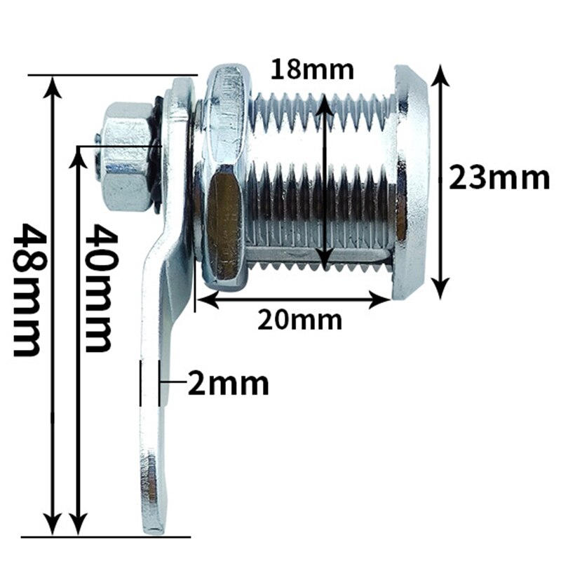 5 Sets of Eccentric Cam Locks, Lockers, File Cabinets, Letter Boxes, Metal Cabinets, Storage Cabinet Doors 18X20mm