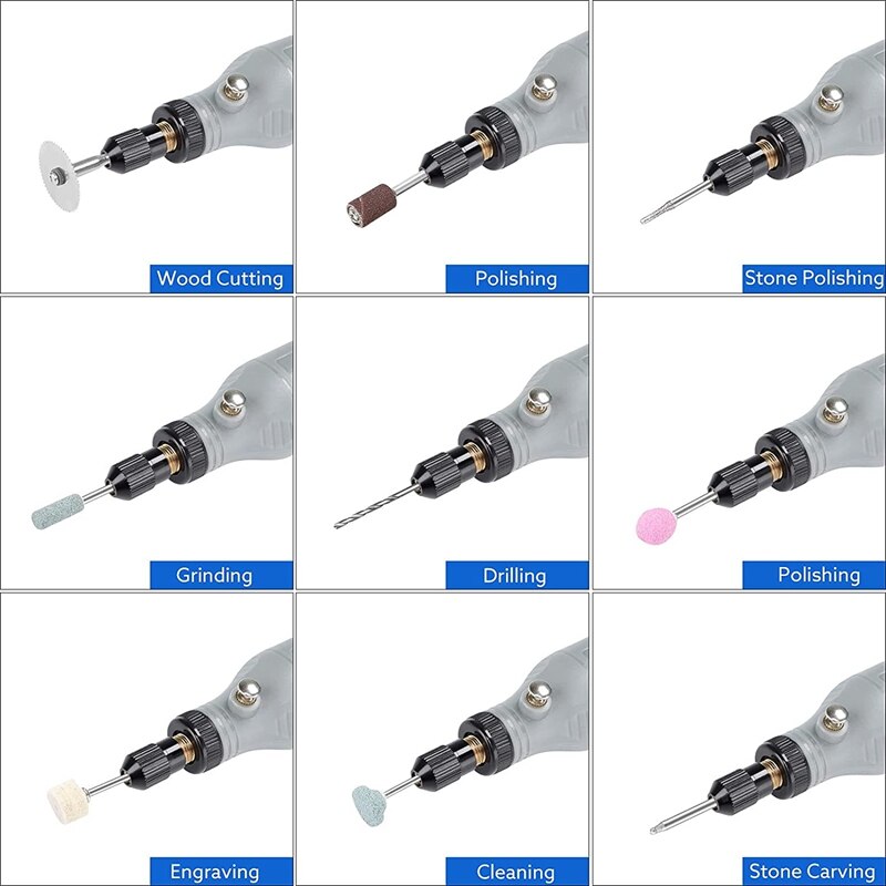 Mini Electric Grinder Set Cordless Rotary Tool 5 Variable Speeds Wood Carving Pen USB Electric Rotary DIY Grinder