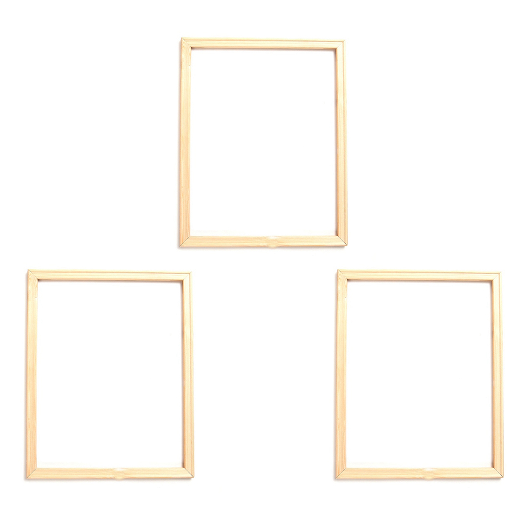 Abge -3 stk. 40 x 30cm trerammer diy-bilderammer kunst egnet for hjemmeinnredning maling digital diamanttegning malerier