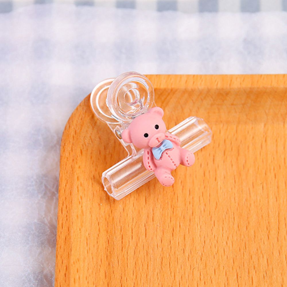 Plastic Index Klem Bindmiddel Clip Pagina Houder Cartoon Snacks Afdichting Clip Transparante Clip Paperclip Bindmiddel Clips: 02