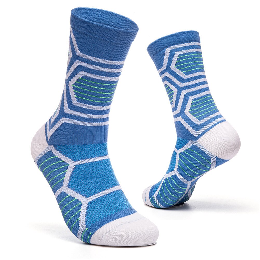 Outdoor Fietsen Sokken Elastische Anti-Slip Slijtvaste Schokabsorptie Teen Beschermende Training Compressie Sport Sokken