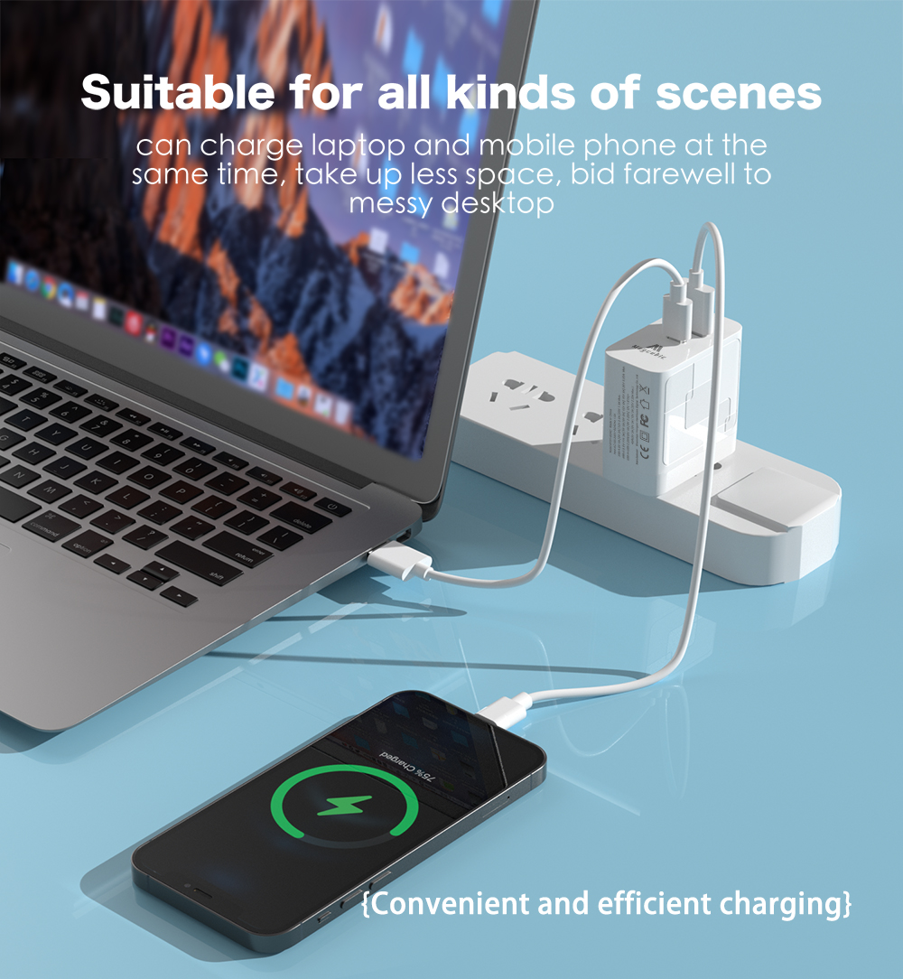 65 W Gan Charger Quick Charge 4.0 3.0 Type C Pd 3.0 Usb Charger Met Qc 3.0 4.0 Draagbare Snelle oplader Voor Iphone Laptop Macbook