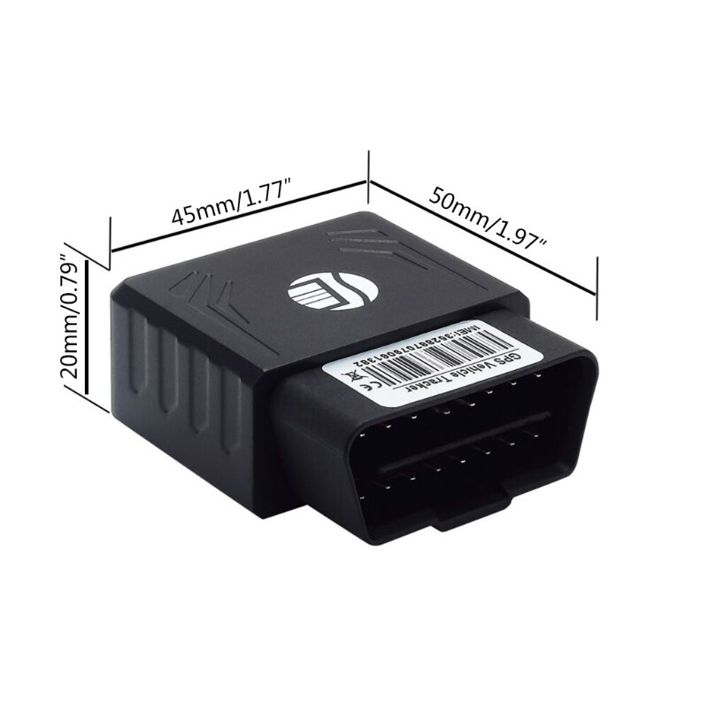 Rastreador GPS OBD TK306 de 16 pines para coche, dispositivo de Plug & Play GSM OBD2, localizador GPS R2JF
