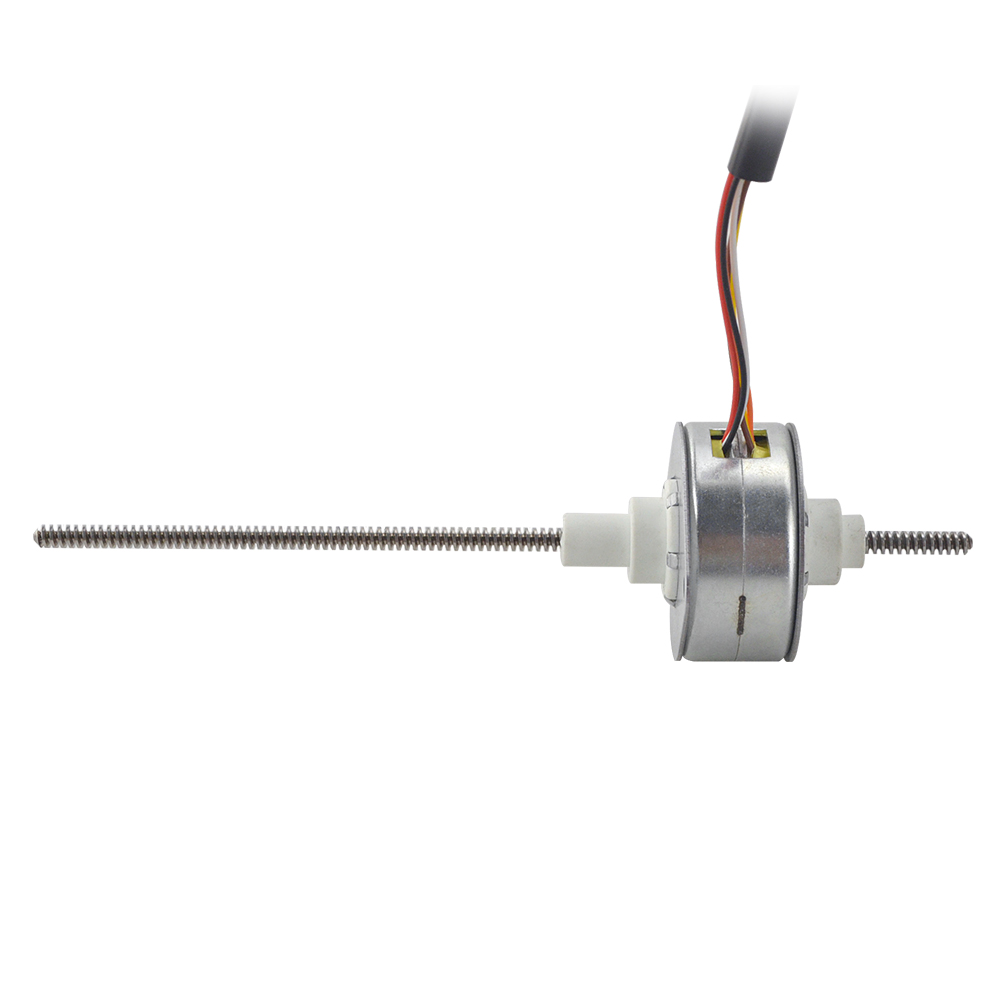 Permanent Magnet Motor Φ35x17.5mm PM Non-Captive Linear Stepper Motor 0.46A Lead 1.22mm/0.047" Lead Screw Length 139.7mm