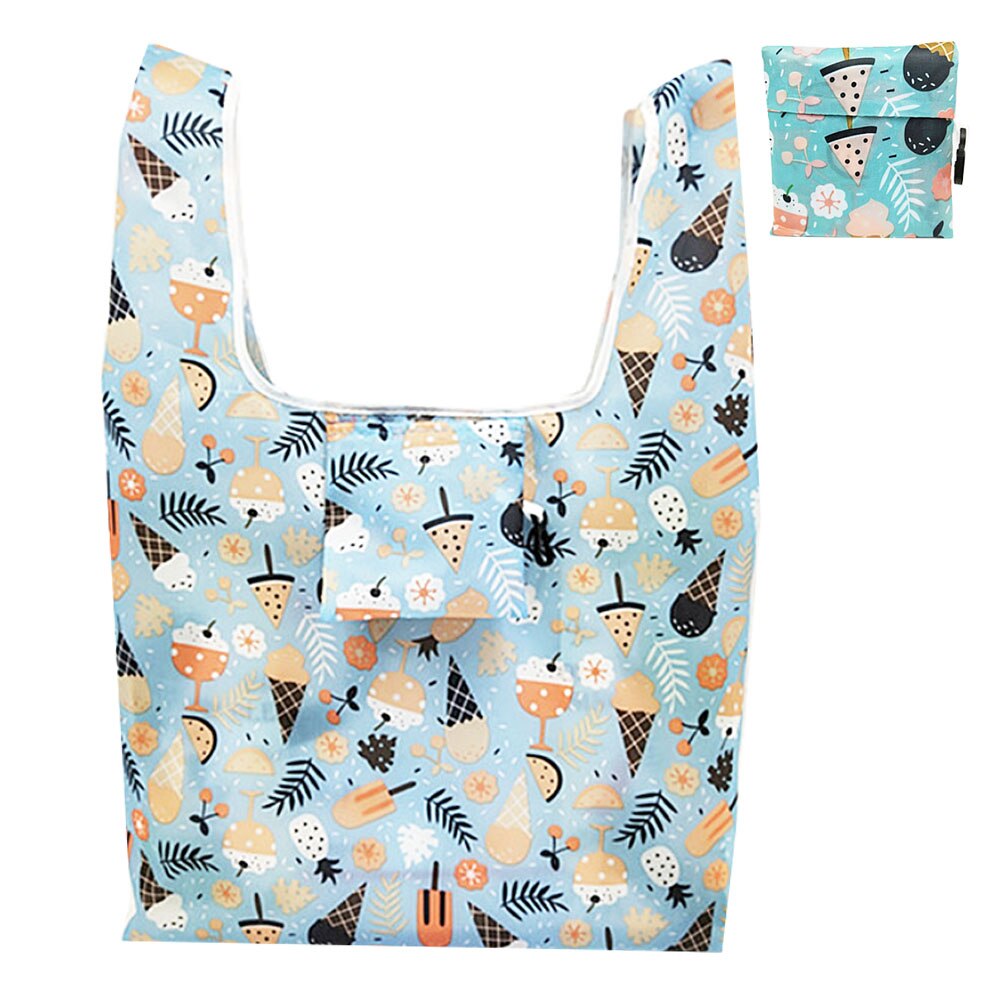 Taitettava Ostoskassi - Suuri Uudelleenkäytettävä Eko-kassi Polyesteriä - Casual Tote